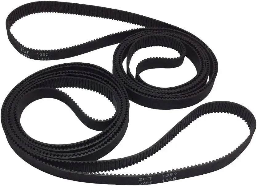 

2GT Rubber Timing Belt 1250-2GT-9 L=1250mm W=9mm 625 Teeth in Closed Loop for 3D Printer Pack of 2pcs