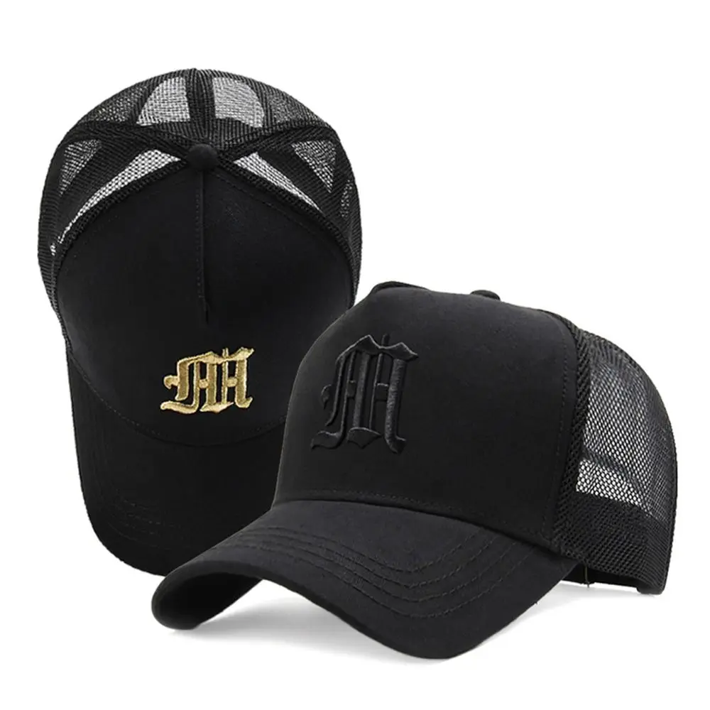 หมวกแก๊ปตาข่ายลำลองสำหรับฤดูร้อน ป้องกันรังสียูวี หมวกกันแดด ปรับขนาดได้ เหมาะสำหรับผู้ชายและผู้หญิง