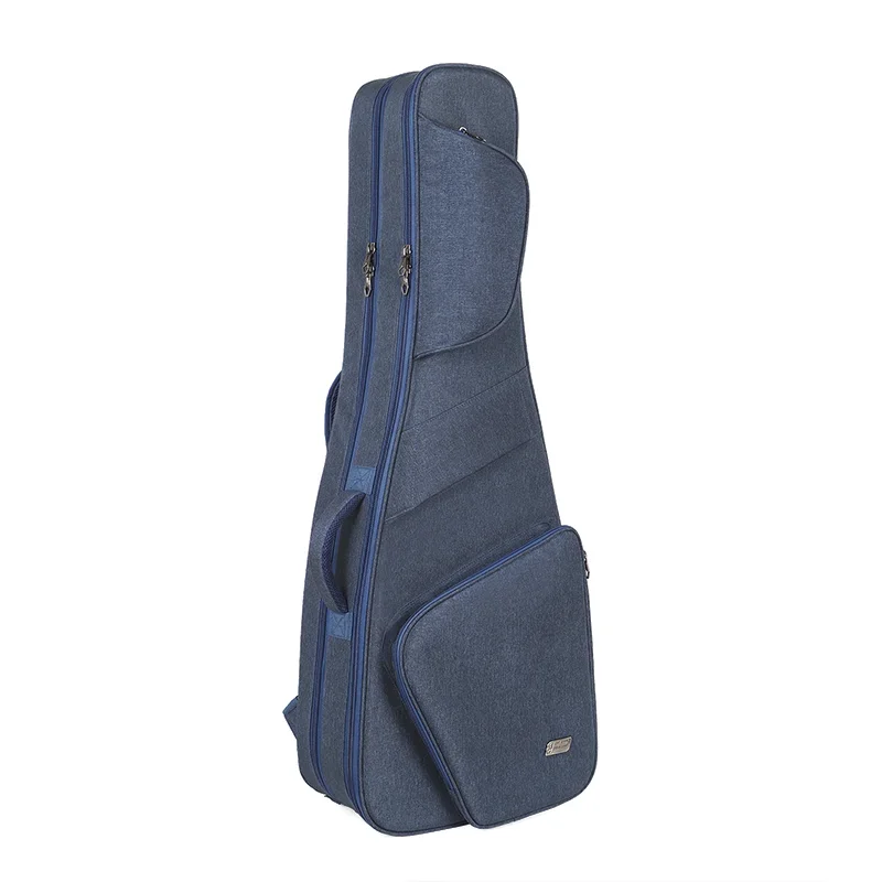 Custom Thickened Waterproof Oxford Fabric Double Strap Hold 2 Electric Guitar Double Electric Guitar Bag