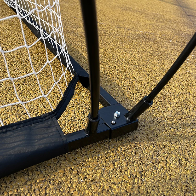 Steel tube durable mesh bag with wheels, portable and foldable football goal