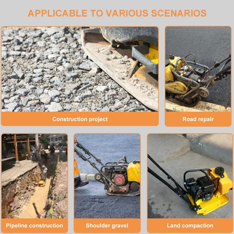 Factory supplied forward and reverse plate compactor equipped with diesel engine