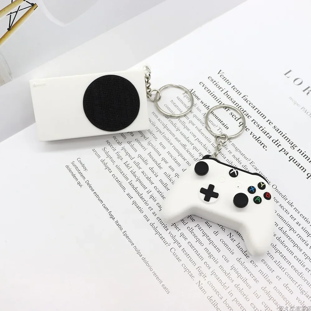 Host Keychain Simulated Mini Game Console Handle Keychain Pendant Pendant Pc Gaming Accessories Gamepad Model Keychain game gift