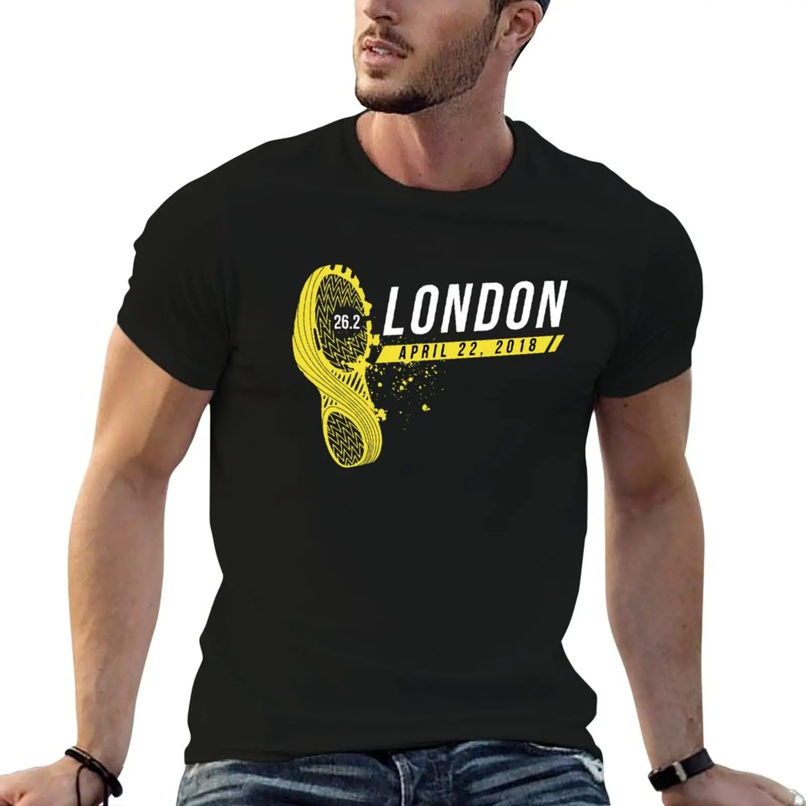 

London Marathon 2018 T-Shirt man graphic t shirt g man t shirts for men T-Shirt