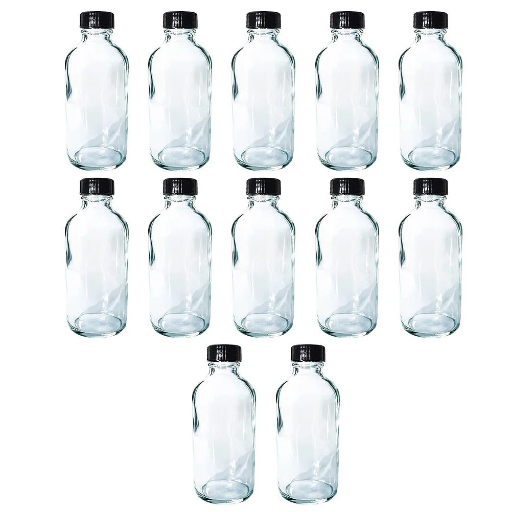 

12Pcs Durable Small Mouth Glass Reagent Bottles Leakproof Sample Sealing Bottles for Laboratory School Hospital