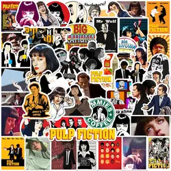 50PCS Movie Pulp Fiction Classic Stickers Waterproof Refrigerator Car Helmet DIY Gift Bicycle Guitar Laptop Skate Decal