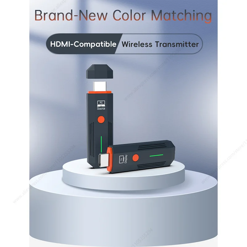 

Беспроводной 50-метровый HDMI-совместимый видеопередатчик и комплект удлинителя приемника TV Stick Dongle адаптер для ПК камеры ноутбука