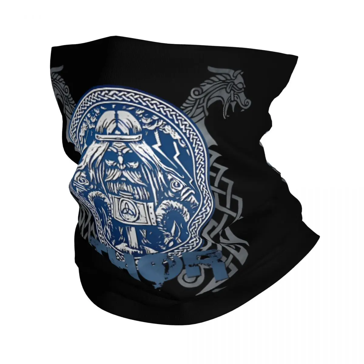 Thor Son Of Odin Viking Scarf Neckerchief Neck Face Mask Polyester