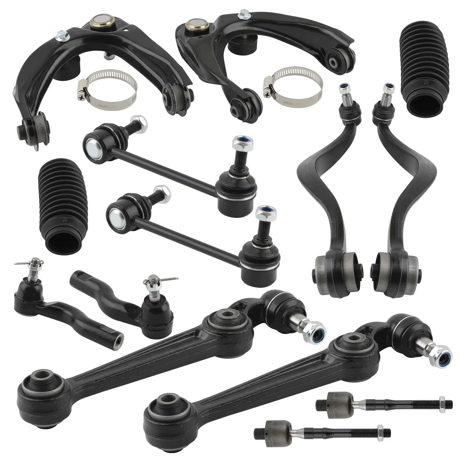 14x Suspension Front Upper Lower Control Arm Sway Bar For Mercury Milan Ford Fusion Lincoln MKZ