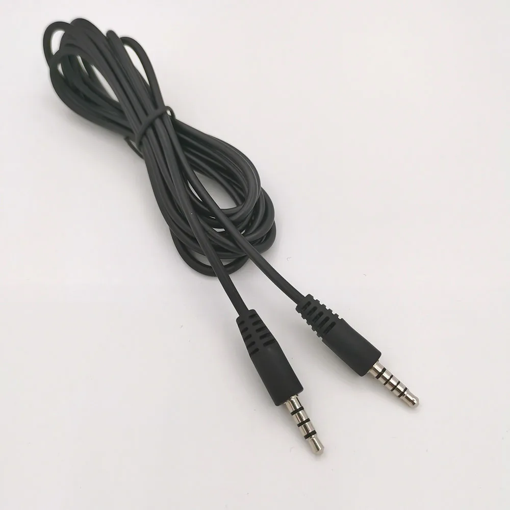 5 Pole to 4 Pole 3.5mm Jack Male To Male  Audio Cable 1M