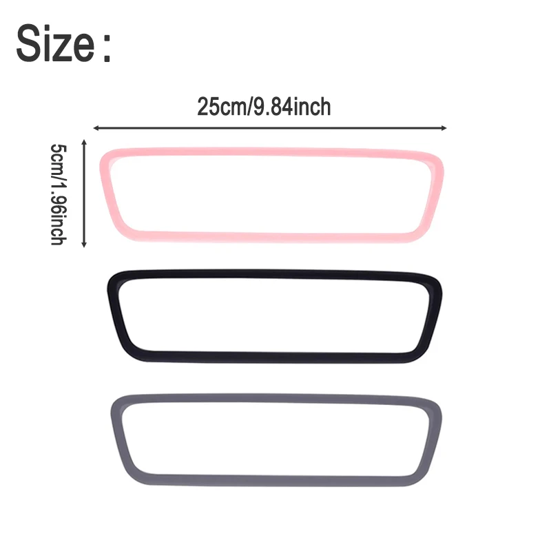 Silicone Rearview Mirror Edge Protective Frame For Tesla Model 3/Y, Shock‑Resistant Anti‑Scratch Decor Molding Trim Practical