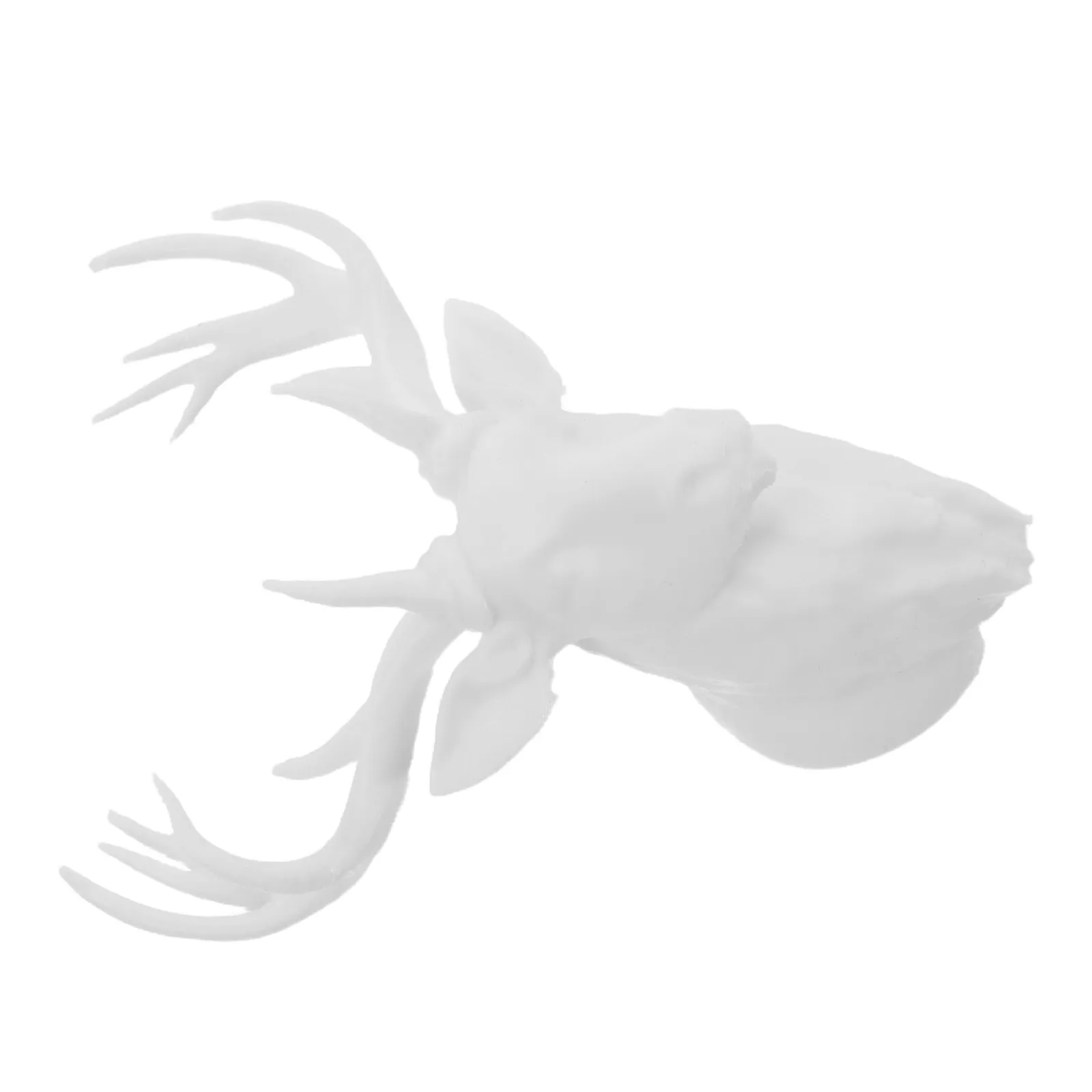 

Rustic Deer Wall Art Mini Plastic Deer Head Statue Boho Style for Dollhouse Accessory Bedroom Decor Dollhouse Accessory