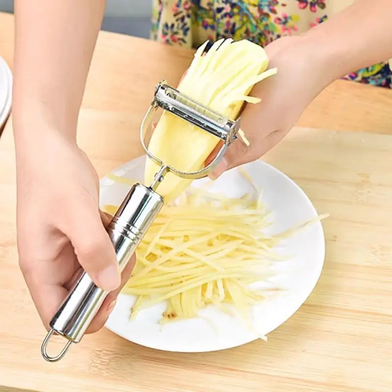 Stainless Steel Vegetable Fruit Peelers With Dual  Blades And Rust Resistant Perfect For Home Kitchen Daily Food Prep