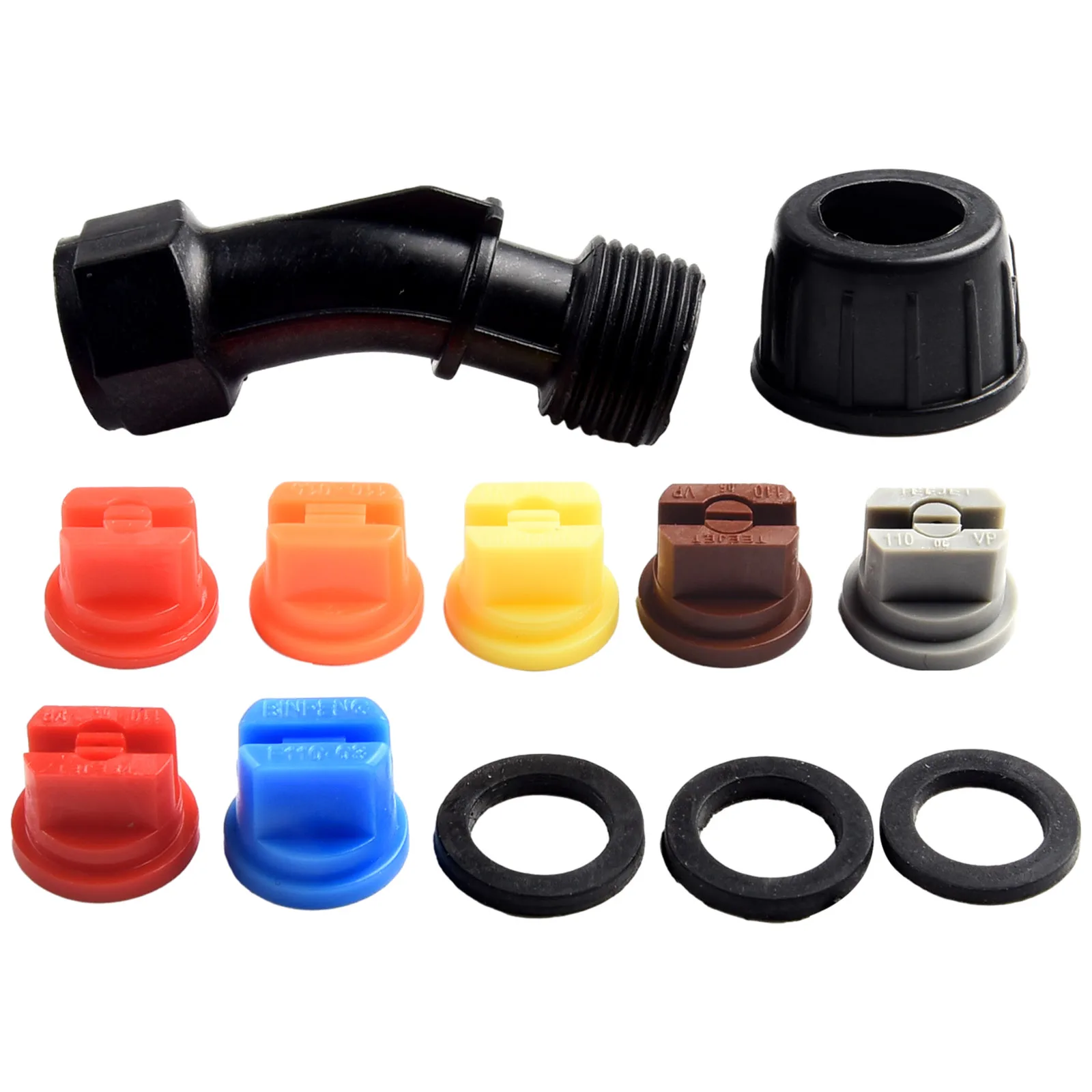 Spray Jet Spray Nozzle For Pressure Washer Parts 7pcs set Four Spray Modes Cooling Plastic Cleaning Multi Functional