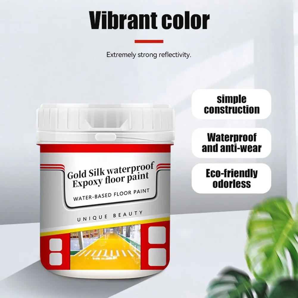 Water Based Floor Paint Quick-Dry Anti-Slip Water-Based Floor Paint Non Slip Wear-Resistant Coating For Garages Warehouses Yards