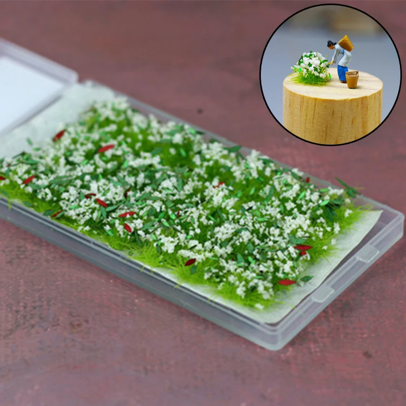 

Miniature Flower Cluster Static Grass Tufts Vegetation Micro Landscape Model Sand Table/Military Wargame/Raiyway/Garden Decor