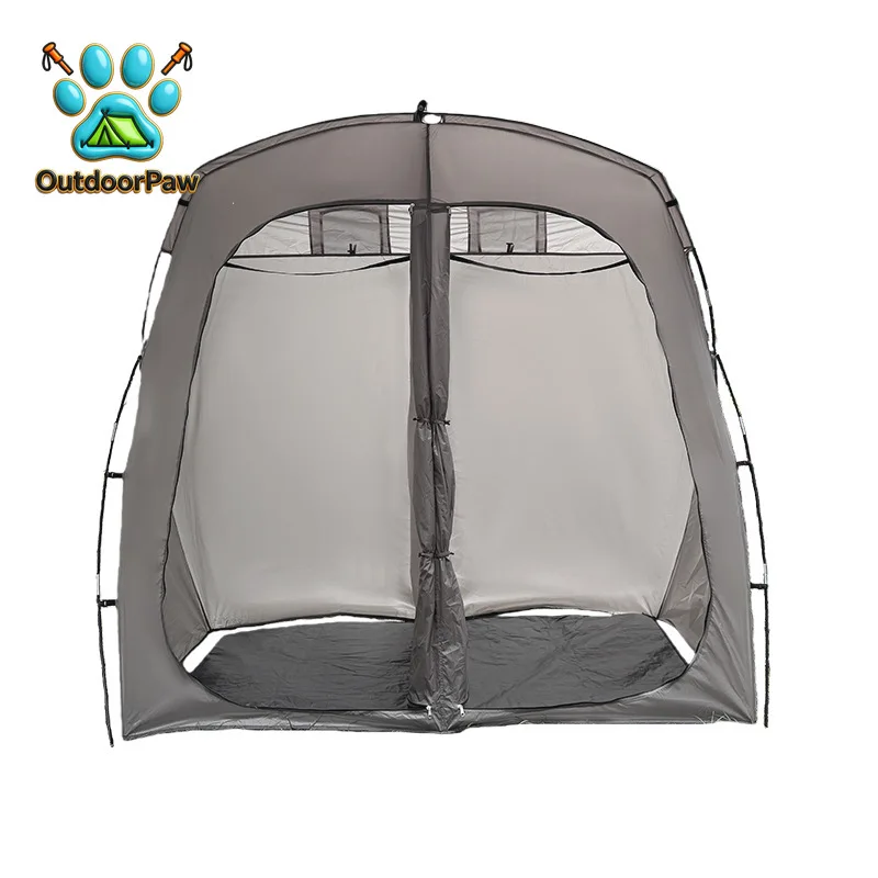 Outdoor bath tent Free of double shower tent Dry and wet separation Portable bath Outdoor removable toilet