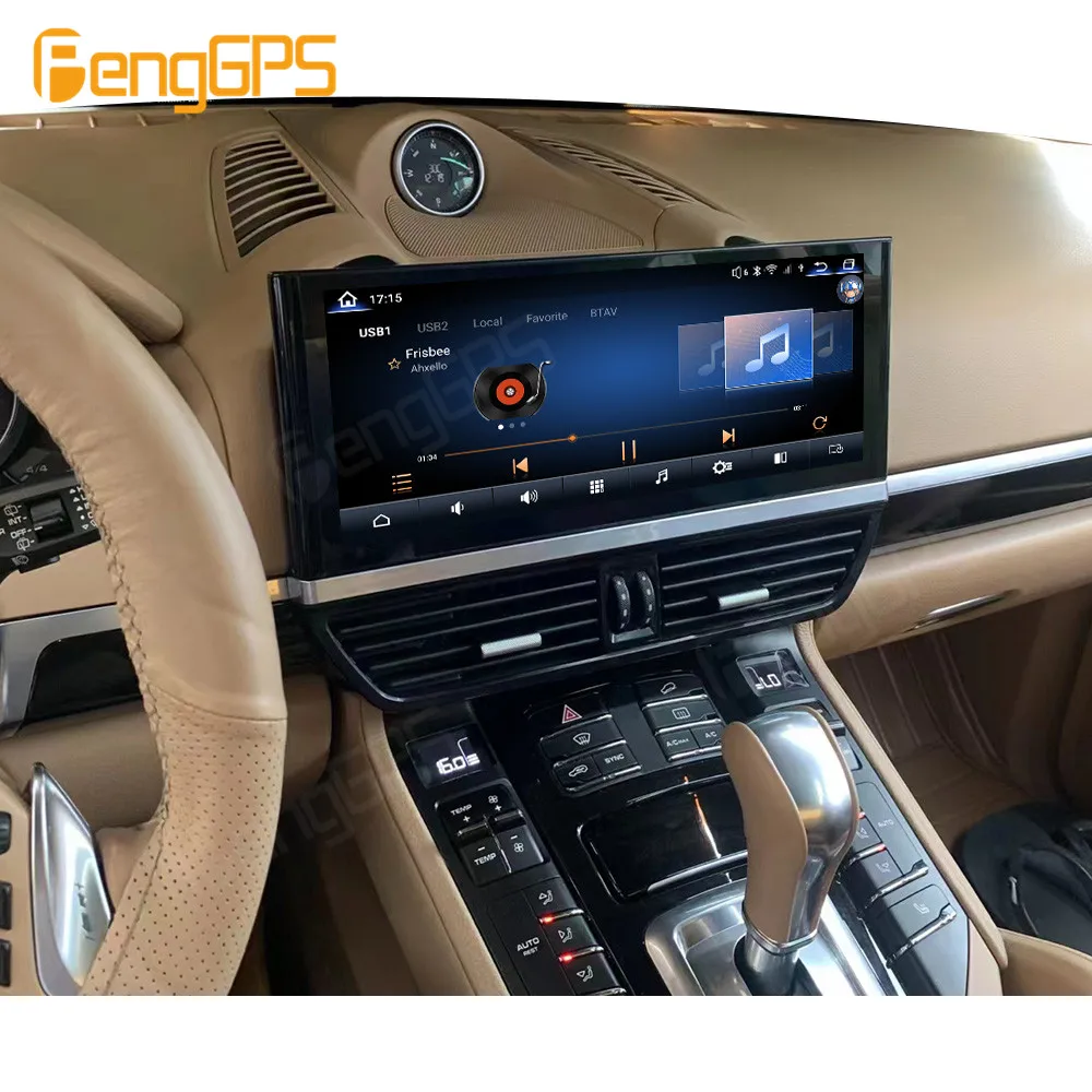 12.3 inch Car Radio For Porsche Macan 2010 - 2017 Android 12 Screen Multimedia Automotive Stereos Bluetooth Video Player GPS