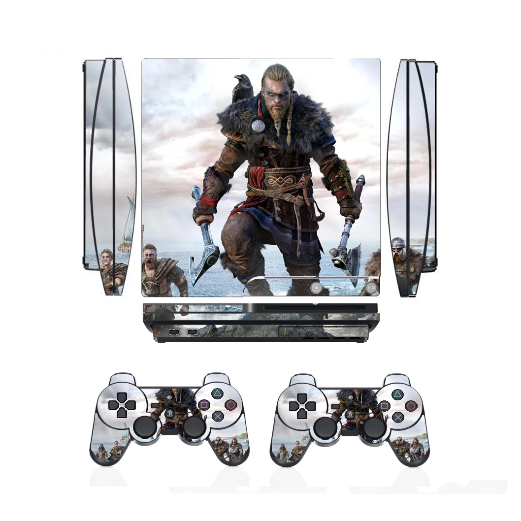 2051 Vinyl Skin Sticker Protector for Sony PS3 Slim PlayStation 3 Slim and 2 controller skins Stickers