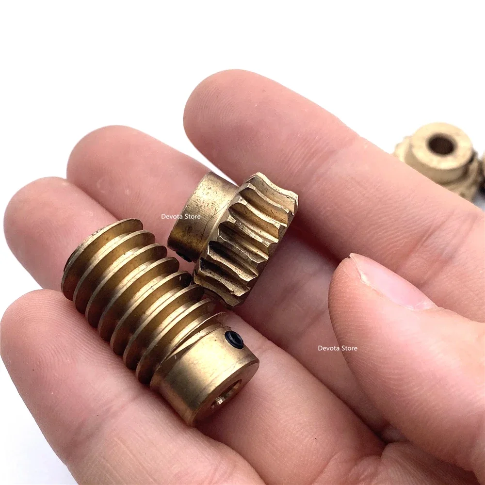 0.8M 20/30 Denti 1:20 1:30 Metallo Rame Worm Gear Ruota Riduttore Autobloccante Combinazione di Accessori