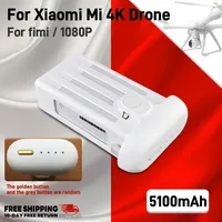 100% Original 1-2PCS for Xiao-mi Mi 4K Drone Intelligent Battery 5100mAh for Fimi 1080P RC with Gold White Grey Button Aleaivy