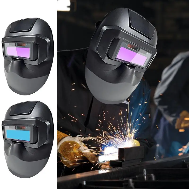 Welding Face Cover Auto Darkening Anti-Glare Face Shield Welding Face Protector Face Protective Shield For Grinding Plasma