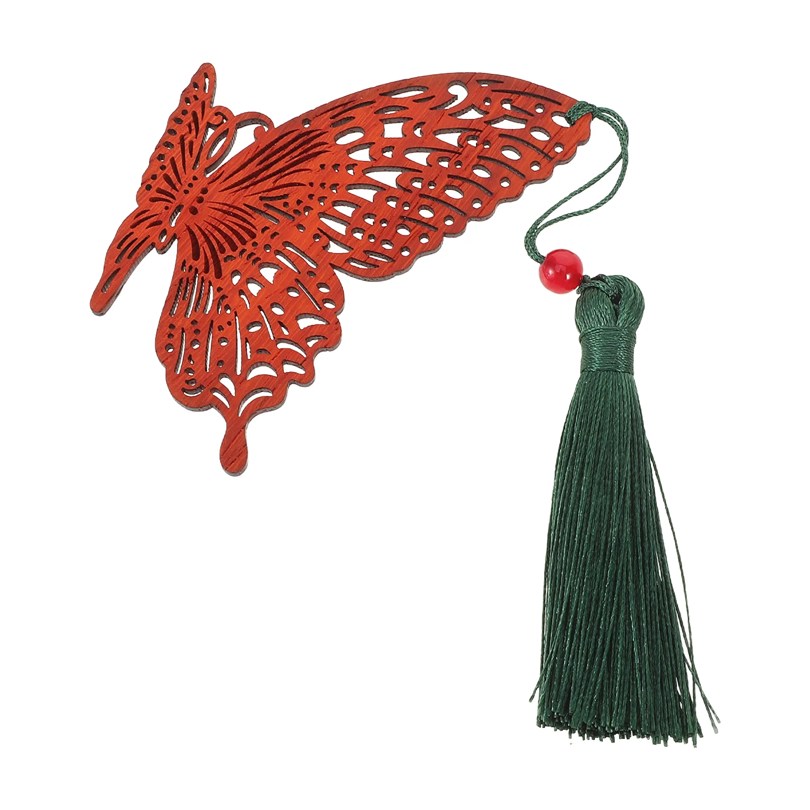 

Wood Bookmark Butterfly Shape Tassel Book Marker Unique Design Decorative Bookmark For Reading Page Marker Gift Home