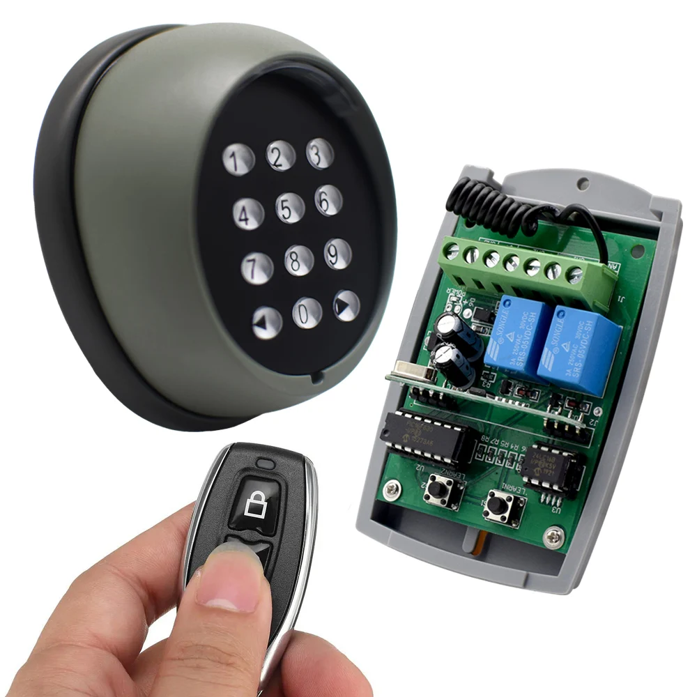 Waterproof Wireless Coden For Entry Gate Numeric Keypad 433MHZ Rolling code Gate Keypad