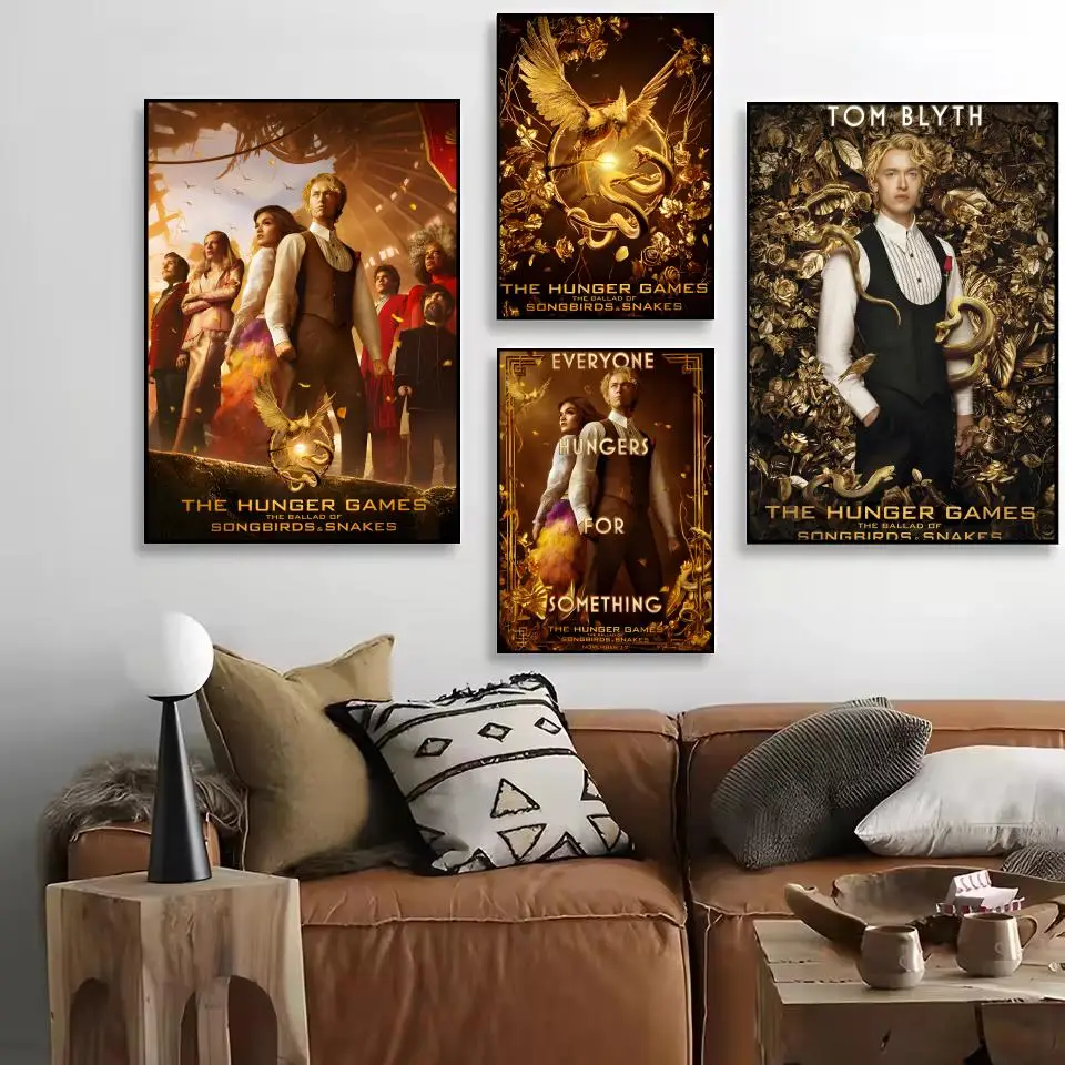 ملصق ألعاب The H-Hunger مقاوم للماء من القماش المقاوم للتجاعيد جدار الفن سهل التعليق ديكور المنزل لغرفة المعيشة وغرفة النوم #2