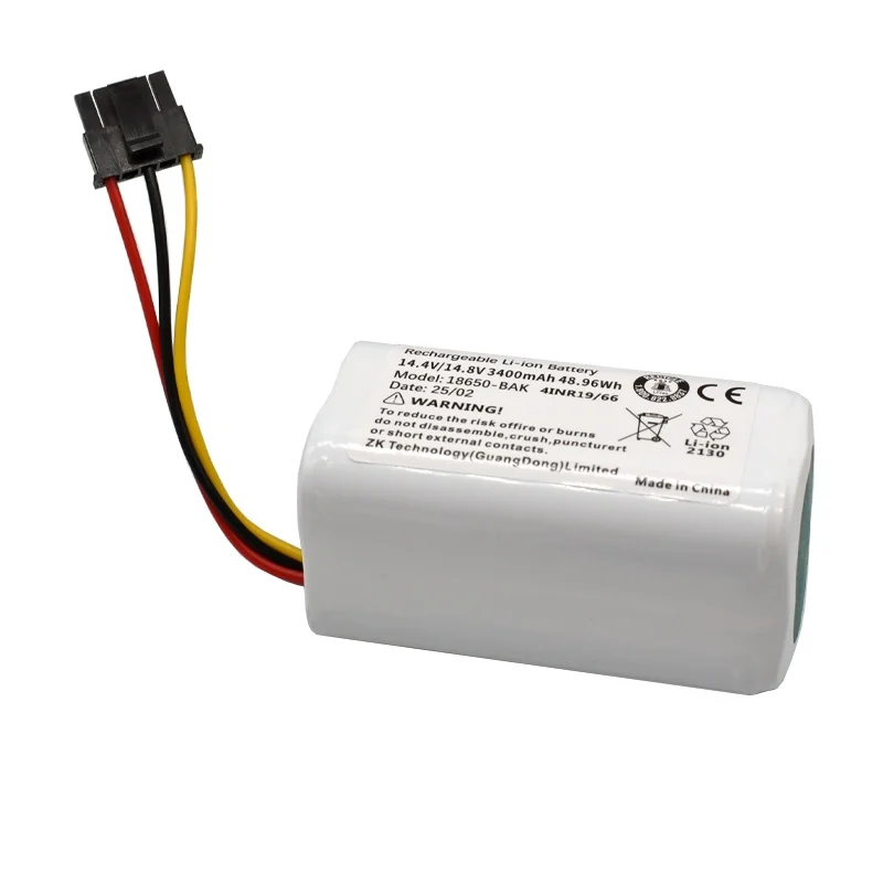 14.4V 3400mAh Rechargeable Li-ion Battery Pack  for Xiaomi Mijia Mi Robot Vacuum Mop 2 Lite Sweeper Vacuum MJSTL Wholesale
