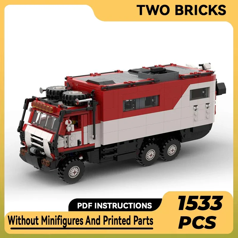 City Vehicle Model Moc Building Bricks Classic V10 Camper Technology Modular Blocks Gifts Christmas Toys DIY Sets Assembly