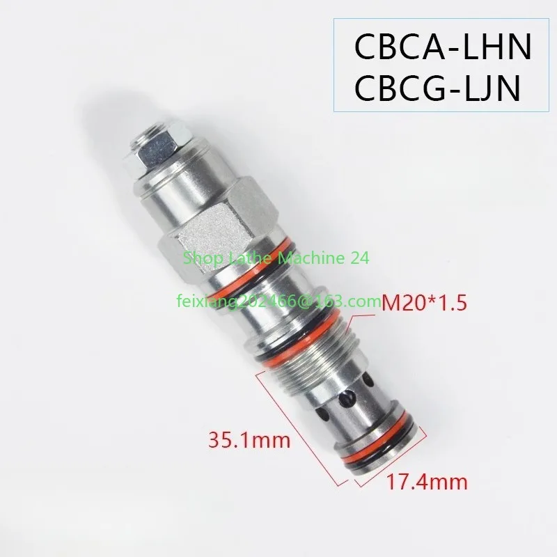 1Pc CBCA-LHN CBCG-LJN Threaded Cartridge Hydraulic Balance Valve Replace SUN Counterbalance Valve