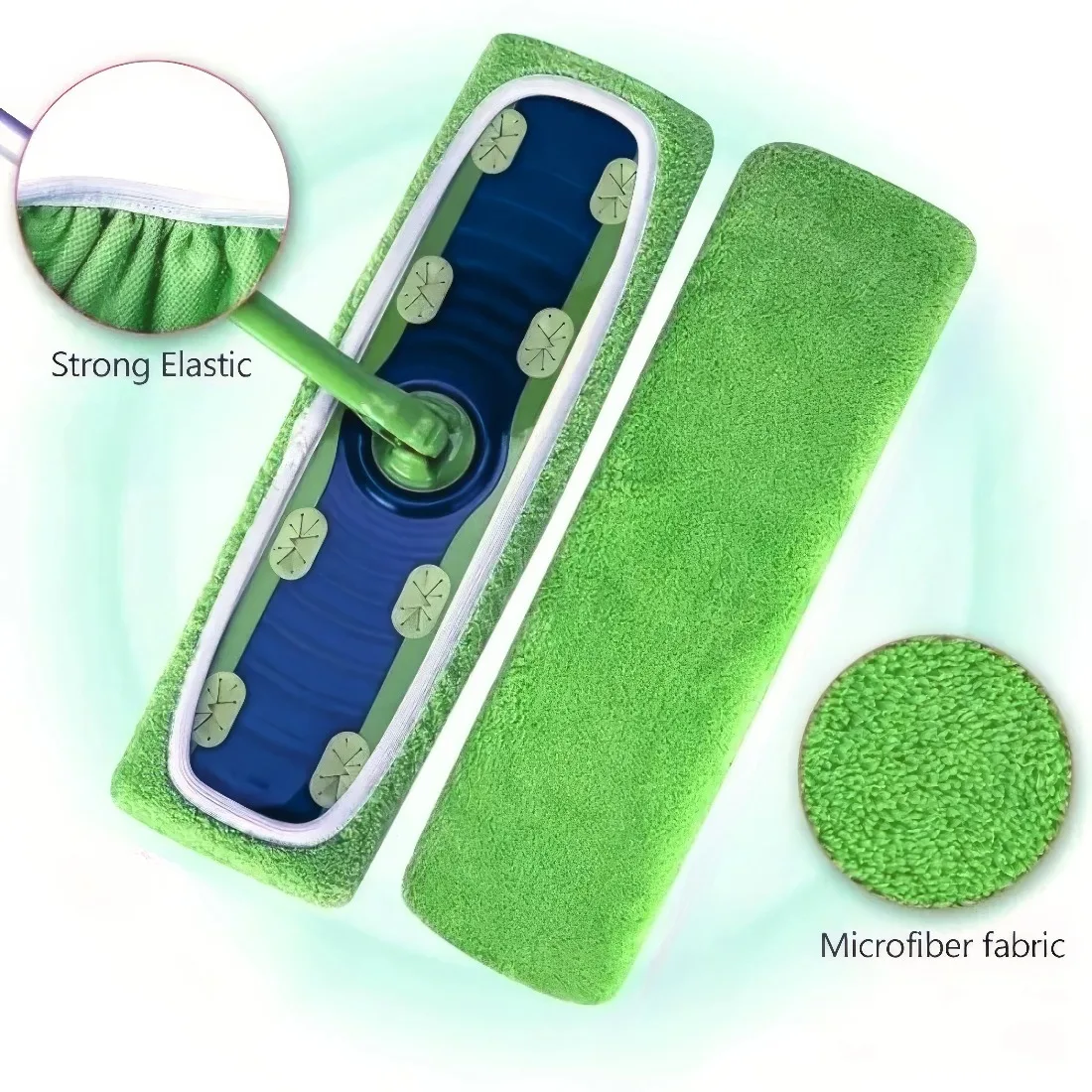 Washable Mop Cloths 3-Piece Set – Dual-Use Microfiber Pads for Hardwood, Tile & Laminate Floors