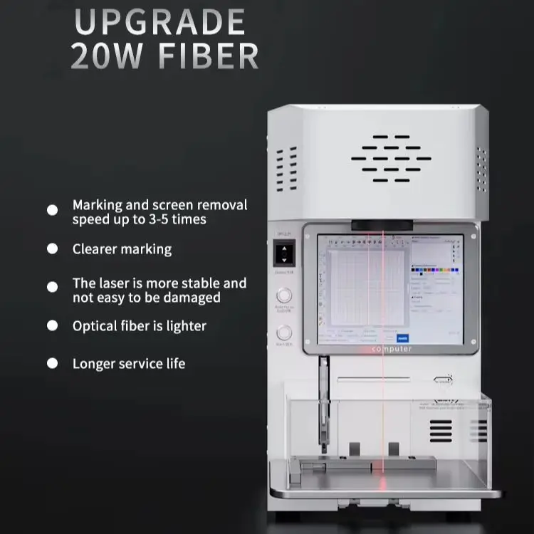 Automatic Laser Screen Separator 958F 500W Machine Built-in Instrument Marking Machine Cellphone LCD Glass Frame Separator