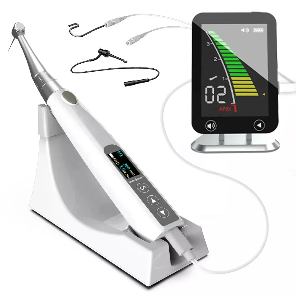 Intelligent den tal Lab Stainless Steel 1:1 Endodontic Endo Motor With Apex Locator Root Canal Surgical Equipments