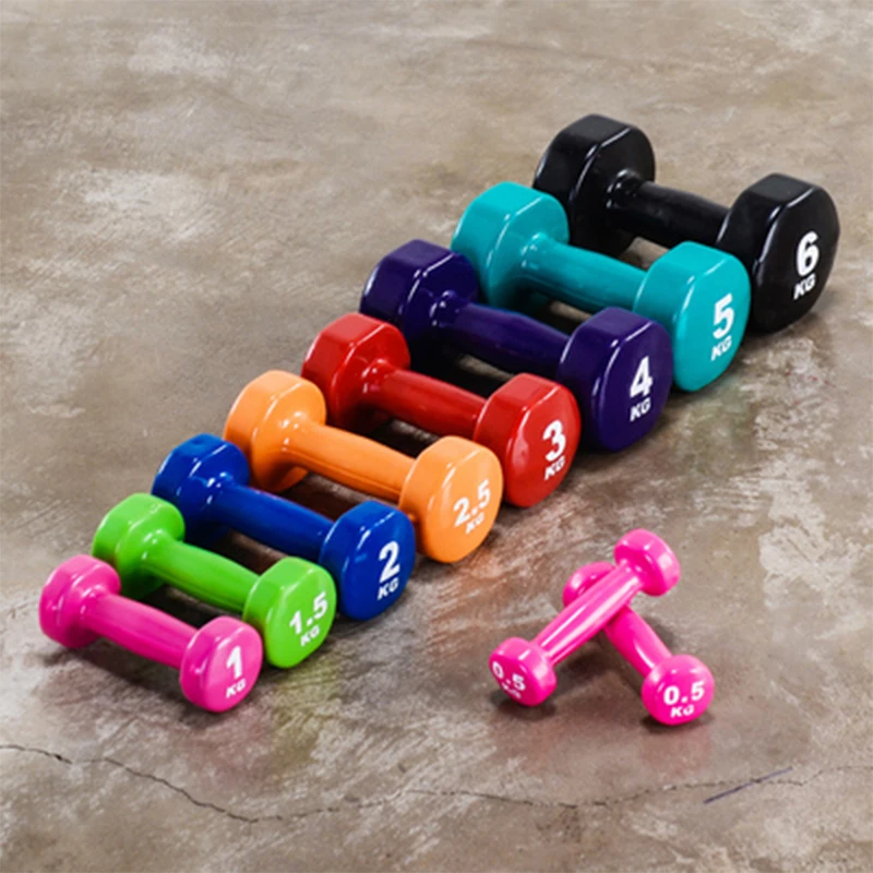 Ladies Dumbbell Color Exercise Arm Muscles Front Neck Squat Children\'s Weight-bearing Fitness Exercise Home Fitness Machine