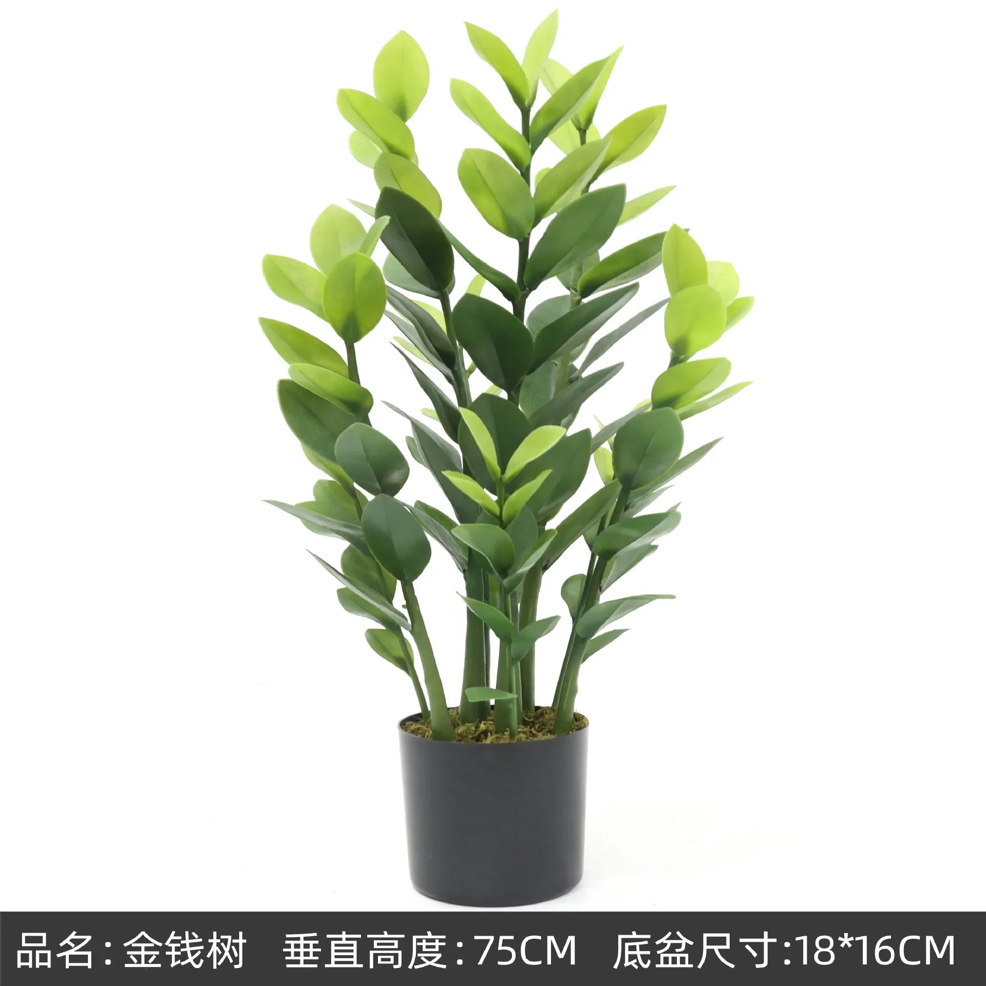 Simulation of Green Plants 70 To 90CM Money Tree Pot Indoor Living Room Desktop Decoration Fake Plant Decoration Small Bonsai