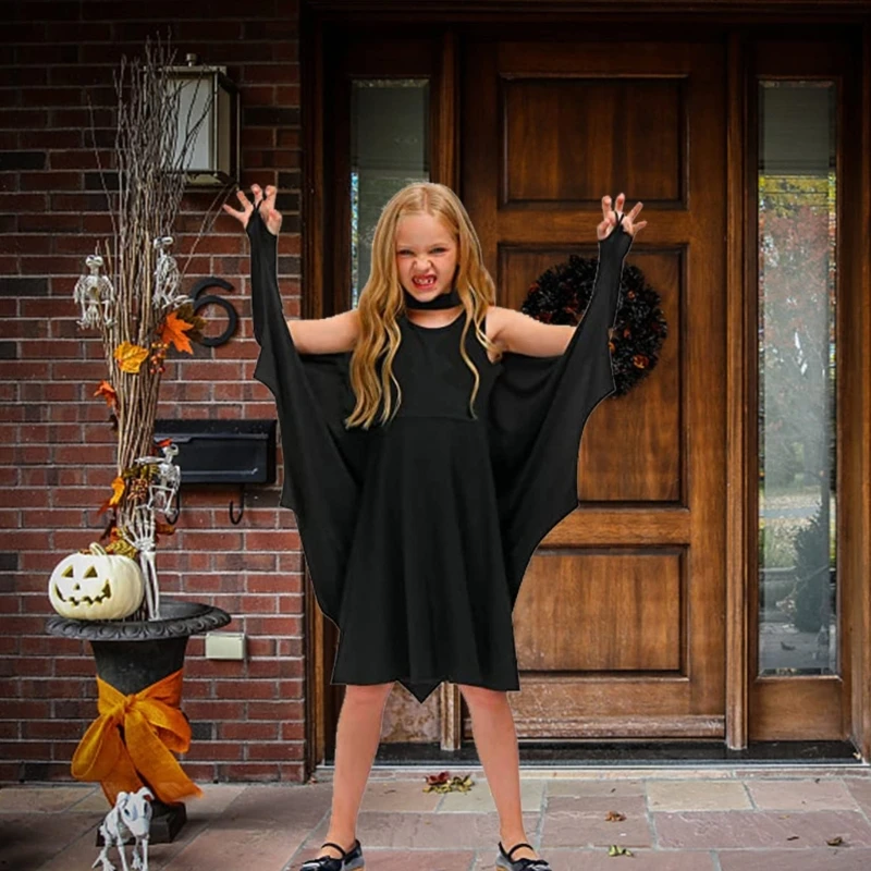 Cape chauve-souris pour enfants, Cosplay d'halloween, Cape chauve-souris pour enfants, Costume d'halloween unisexe, pour