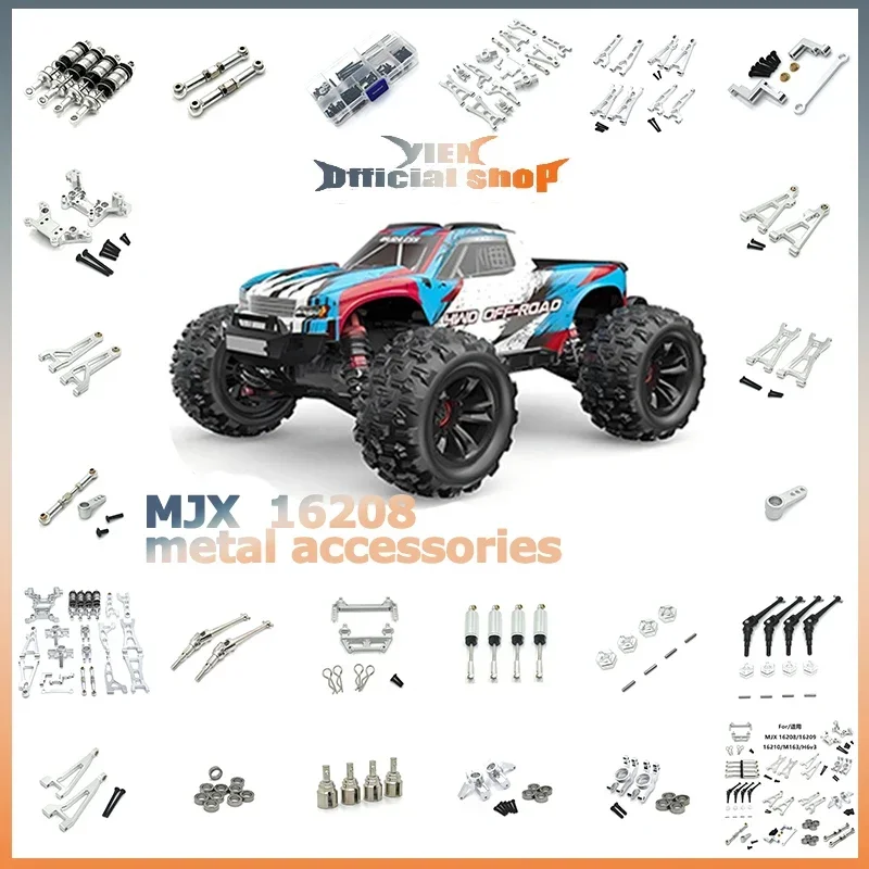 

MJX 1/16 M163 16208 16209 16210 H16V3 радиоуправляемая модель автомобиля с дистанционным управлением передние и задние качели вверх и вниз части