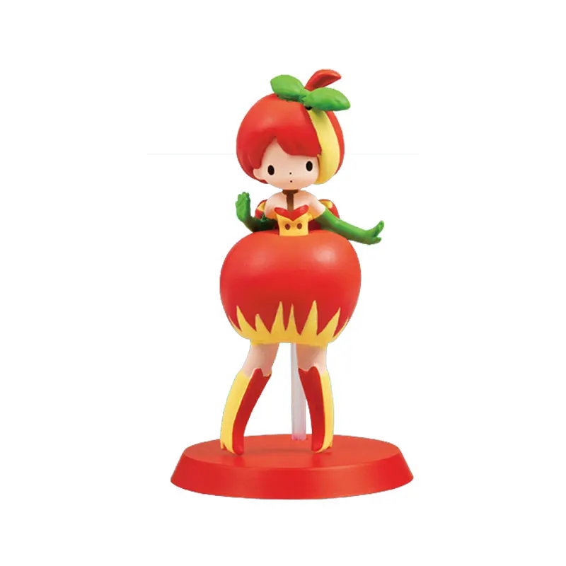 Qualia Cute Fruit Fashion Girl Gashapon Capsule Toys Watermelon Apple Muskmelon Anthropomorphic Figures Model Toy Gifts