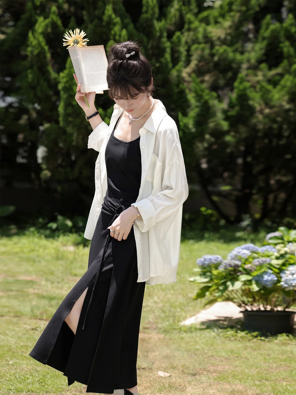 

Новое летнее женское платье миди А-силуэта с завышенной талией, элегантный дизайн, китайский бренд