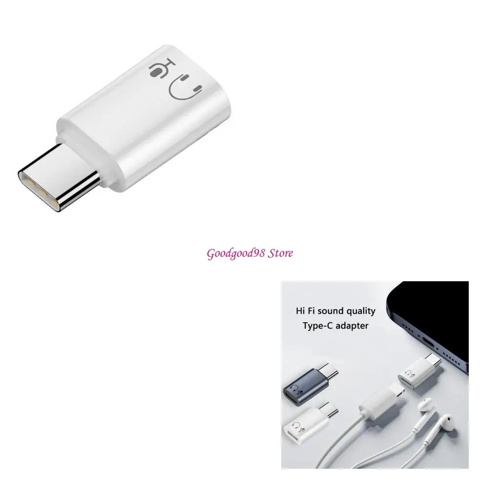 

Durability Lightn To USB C Headphone Audios Adapter For Phone 15 Data Syncing W8EC