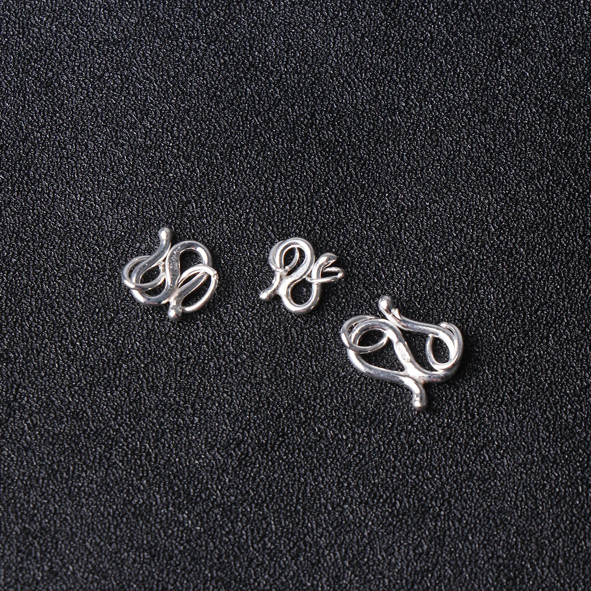 3 قطع من مشابك الخطاف على شكل حرف S من الفضة الإسترليني، ملحقات مجوهرات خفيفة الوزن، موصلات لسوار القلادة، مشبك صنع المجوهرات بنفسك #5