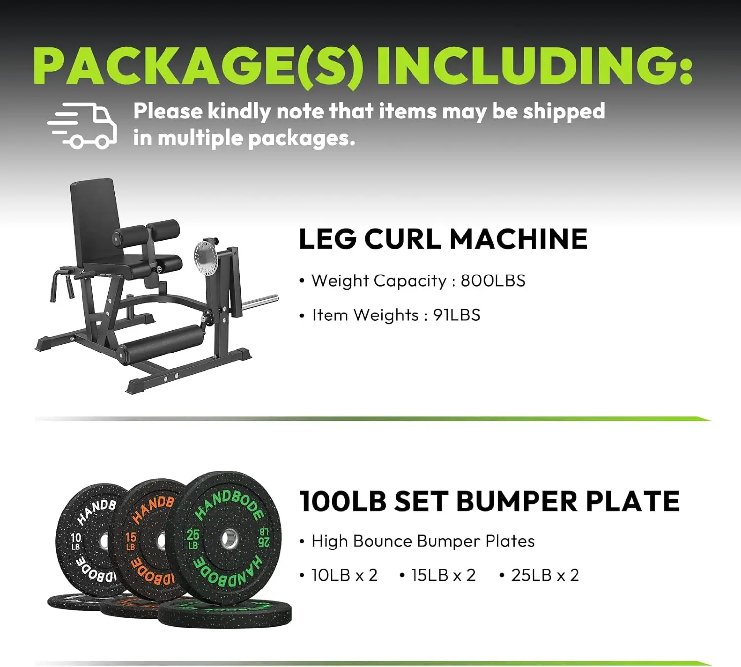 Adjustable 8-in-1 Plate-Loaded Lower Body Workout Machine, Leg Extension and Hamstring Curl Bench with 1000 LB Capacity, Home Gym Leg Equipment Compatible with 1” and 2” Weight Plates view 2