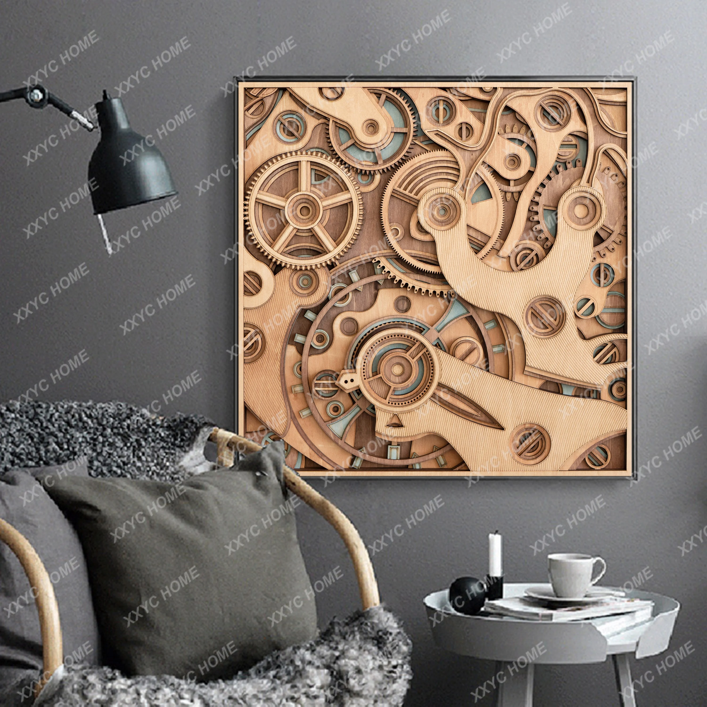 Living room wall decoration wall decoration creative decoration three-dimensional