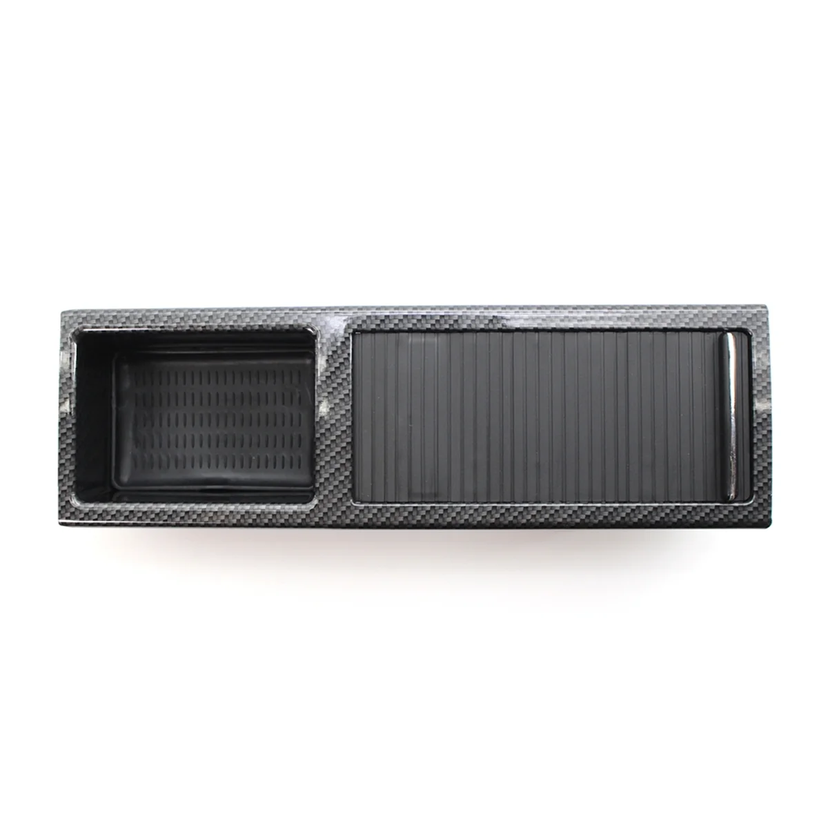 Center Console Storage Trays Replacement for BMW E46 3 Series Drink Holder 51168248504 51168217953 Carbon Fiber Pattern