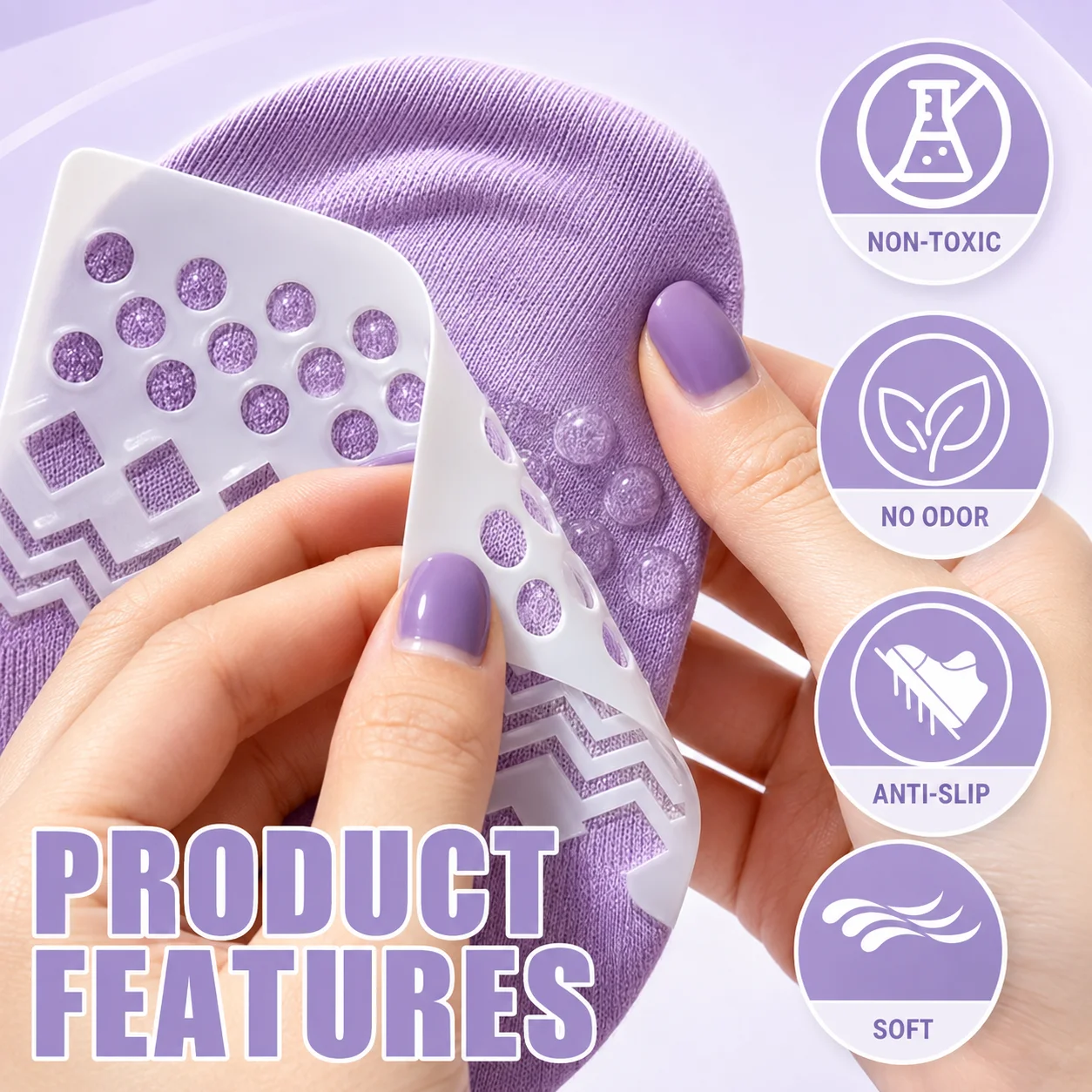 Anti Slip Adhesive for Dance Socks 110ML DIY Sock Grip Gel with Pattern Stencil for Dance Training Ballet Yoga Indoor Use