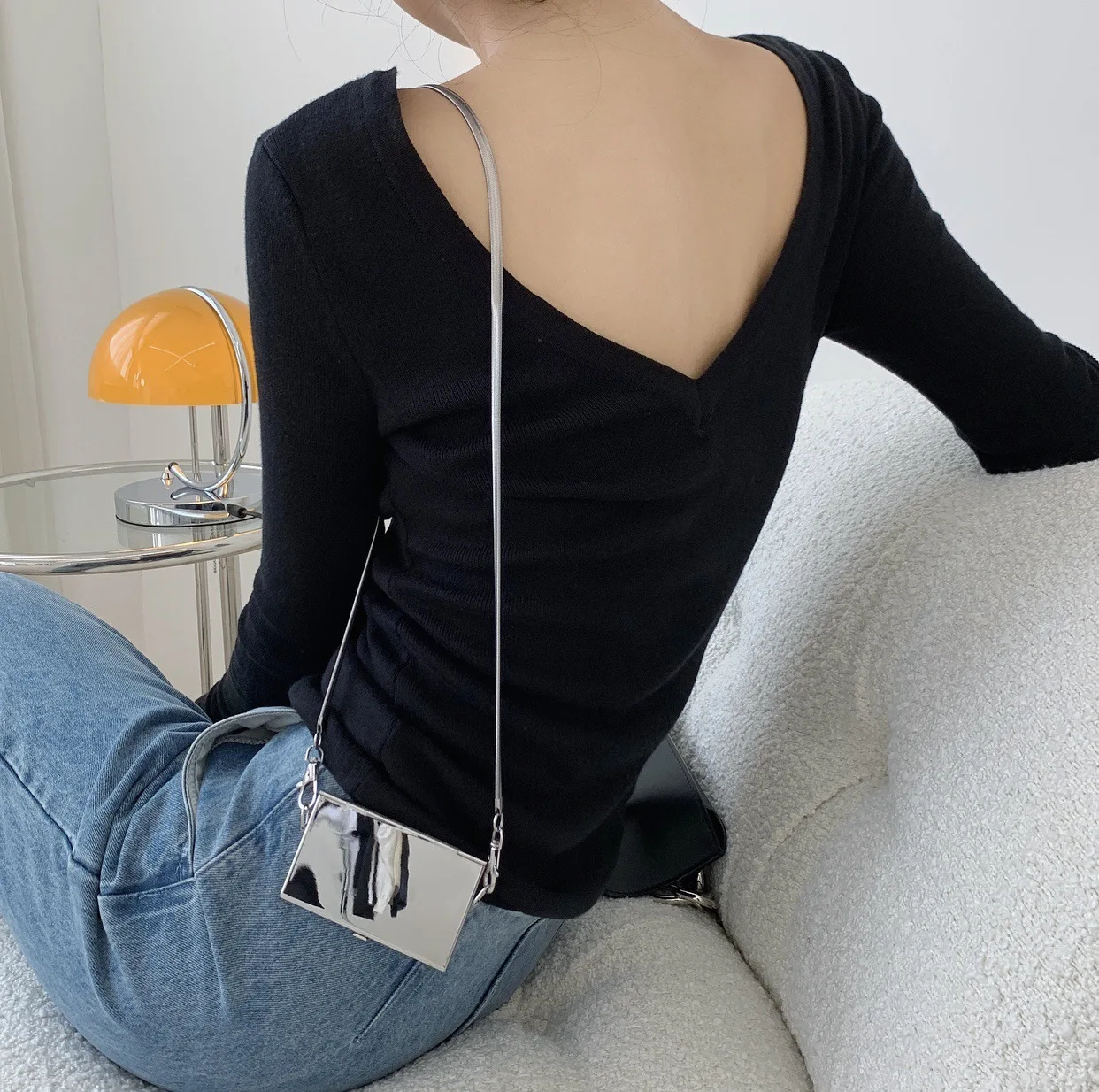 UMI MAO Дизайнерский свитер Корейская версия Осенний новый темпераментный трикотаж в стиле блоггера Slim Fit Модный женский топ с эластичной подошвой