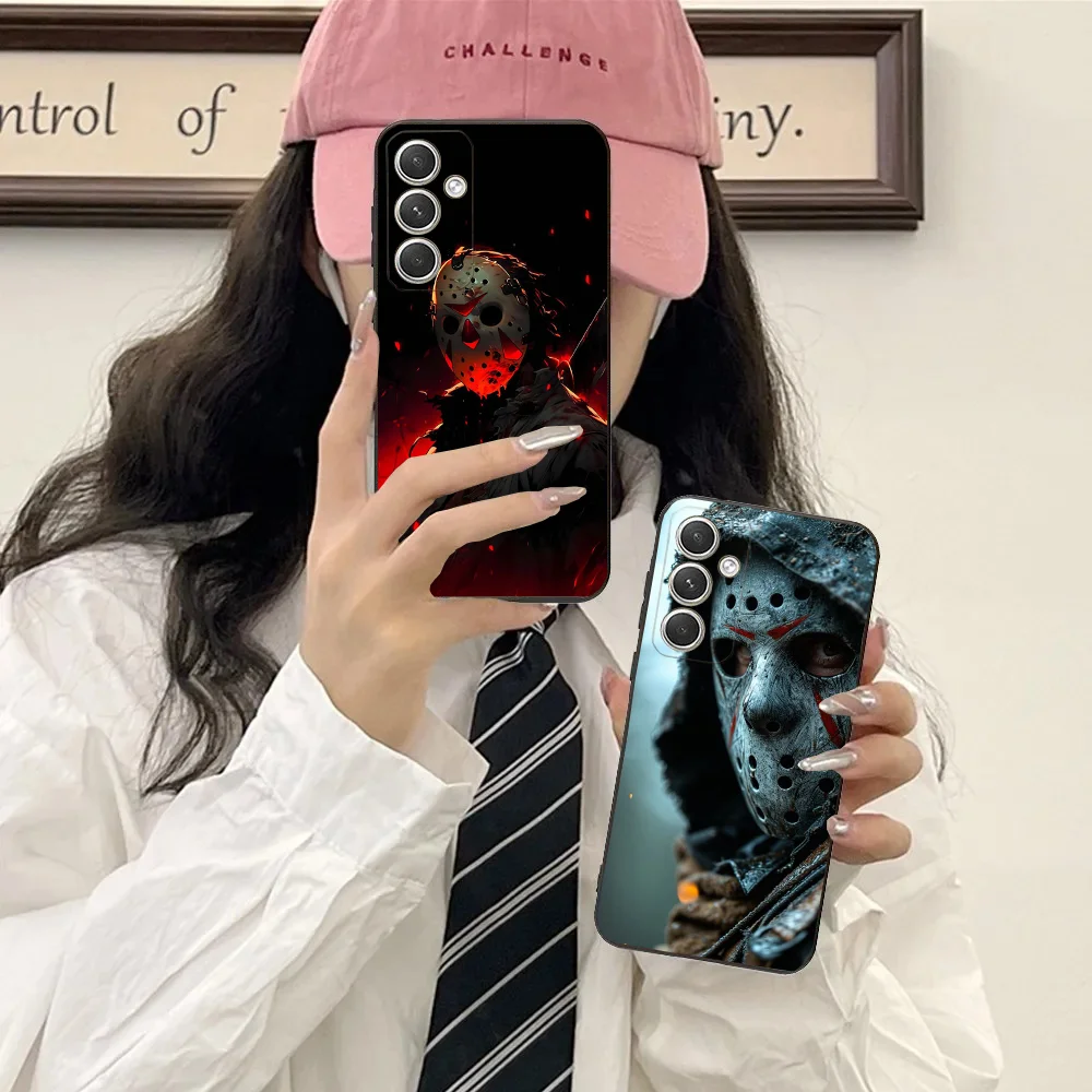 

Phone Case For Samsung Galaxy A20,A21s,A22,A31,A32,A52,A53,A72,73,A80,A91Soft Film Horror J-Jason Voorhees Black Cover