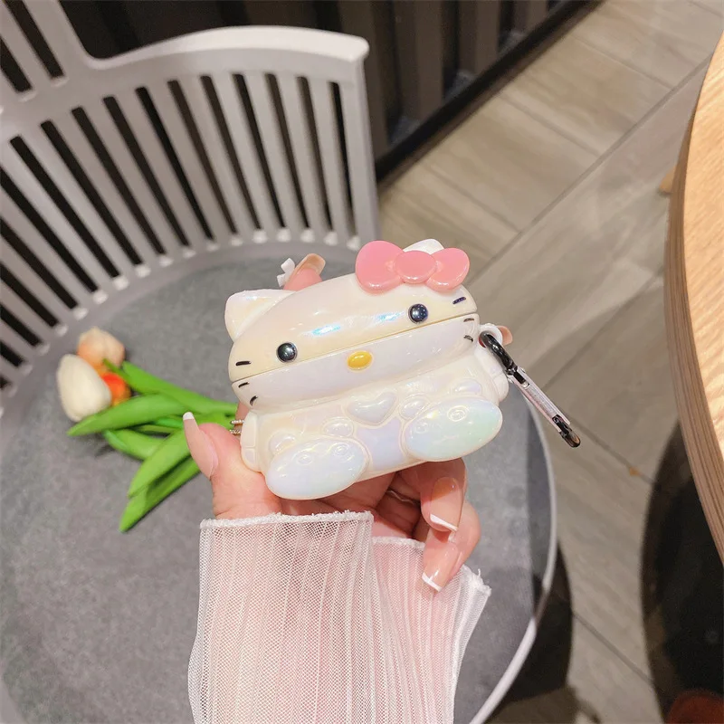 Étui Airpods Hello Kitty, étui pour écouteurs Bluetooth, Kawaii, absorbe ouissant, génération 1, génération 2, Pro 3