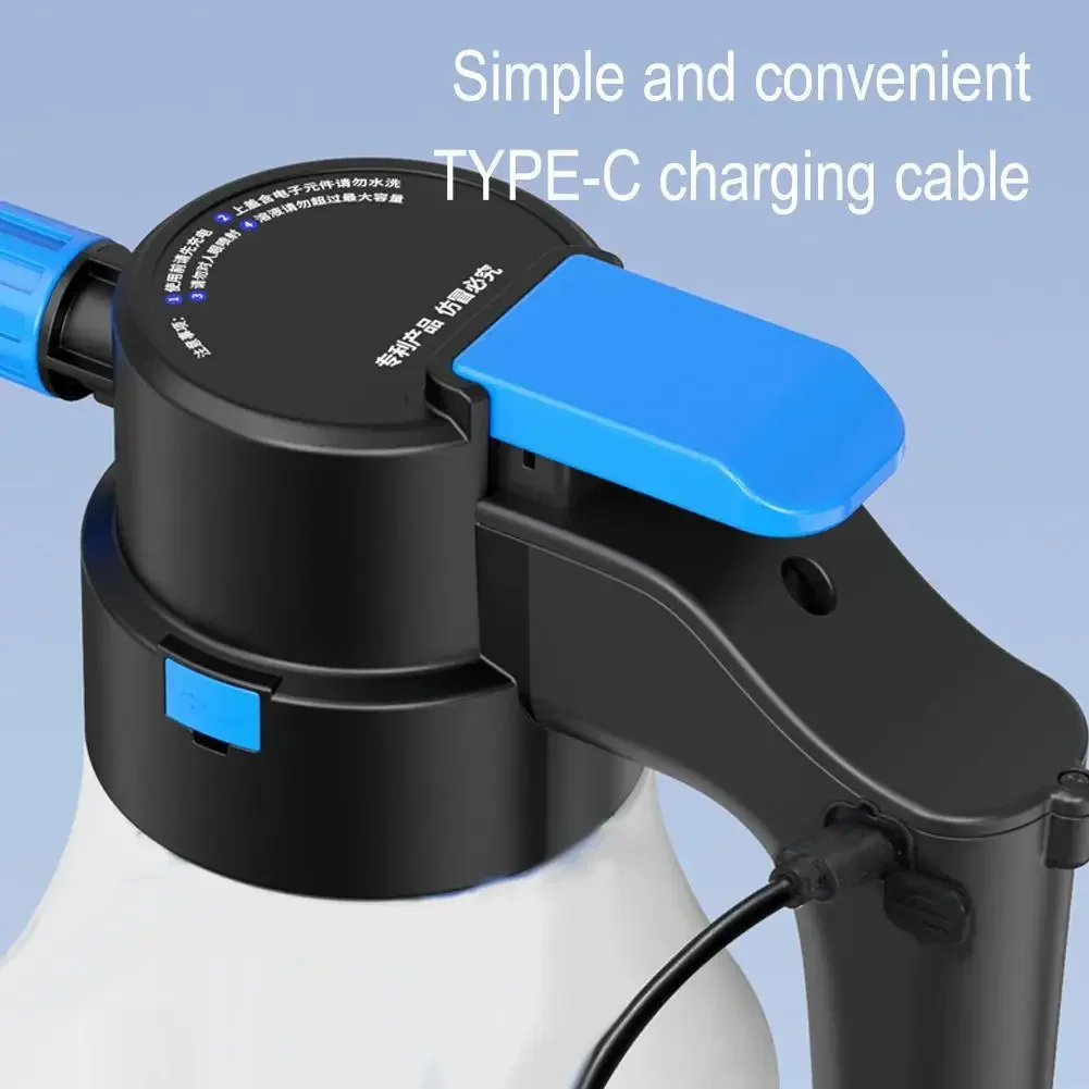 Electric watering can car washing foam special booster pot high pressure rechargeable lithium battery car washing tool